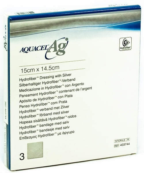 Aquacel Ag Extra 15X14,5 Cm 3 Apósitos