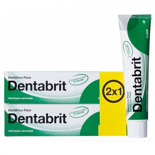 Dentabrit Pasta Dental Fluor 125 Ml 2X1