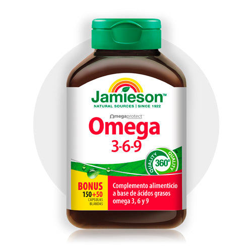 Jamieson Omega 3-6-9 150+50 Cápsulas Blandas