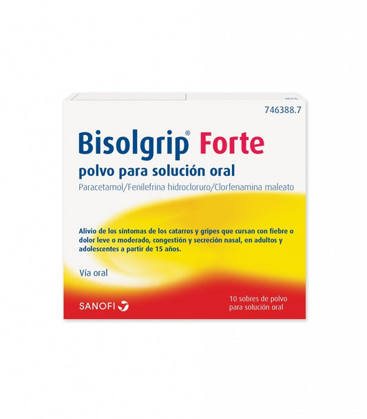 Bisolgrip Forte 650/4/10 mg 10 sobres