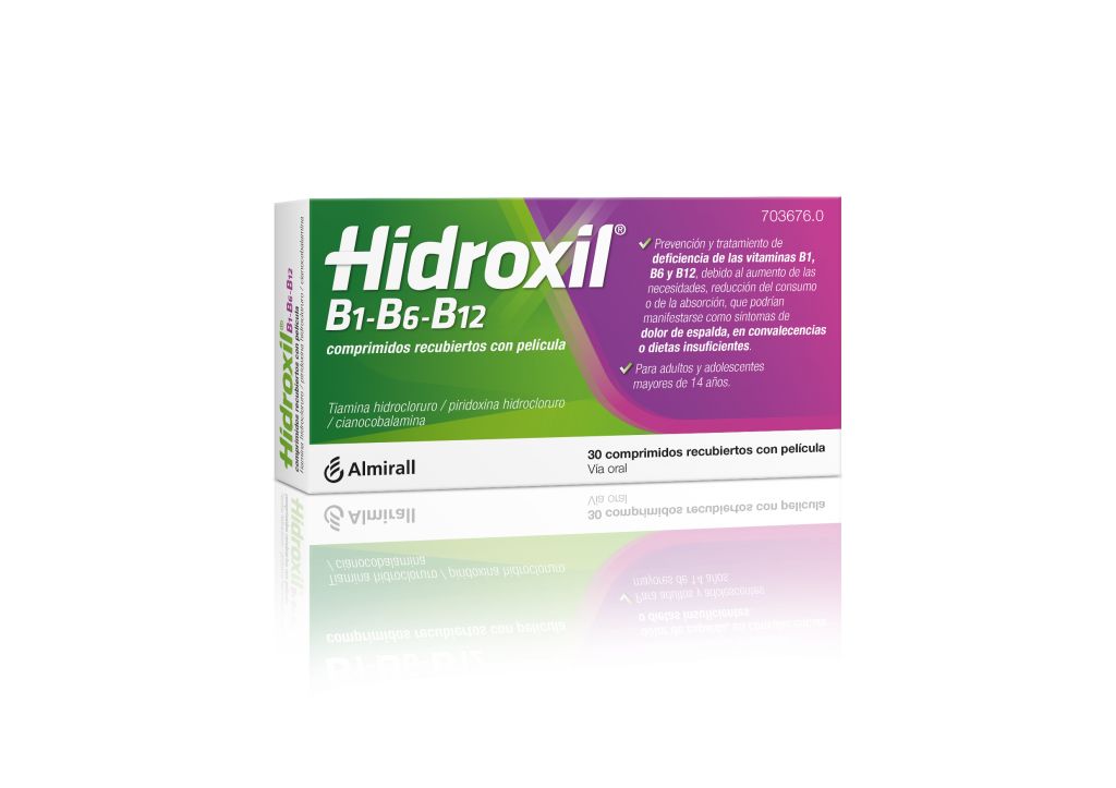 Hidroxil B1 B6 B12 30 comprimidos