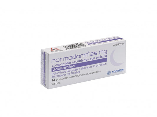 Normodorm 25 mg 14 comprimidos recubiertos