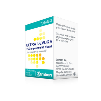 Ultra-Levura 250 mg 10 cápsulas en blister