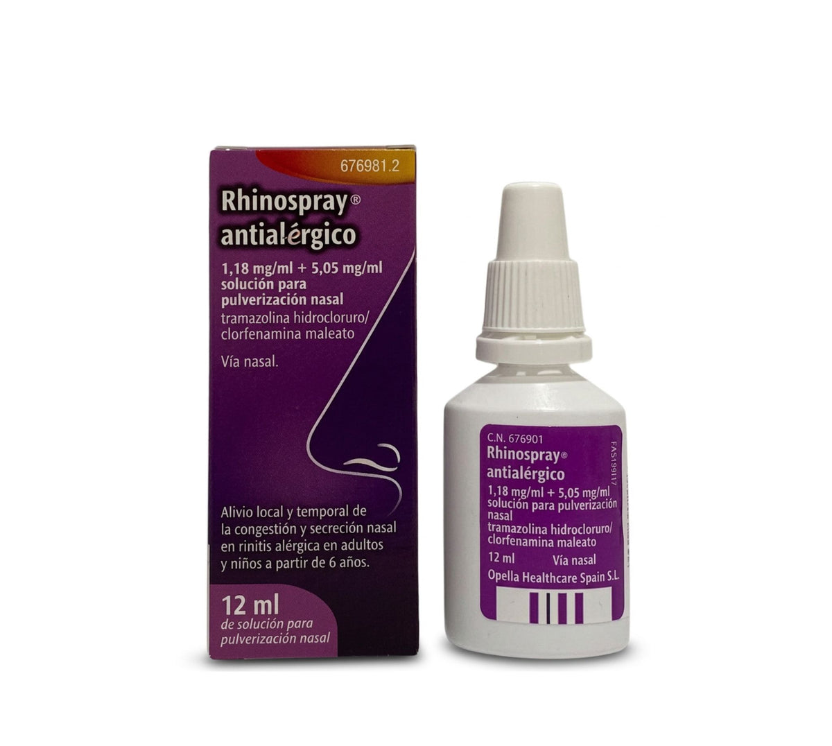 Rhinospray antialérgico nebulizador nasal 12 ml