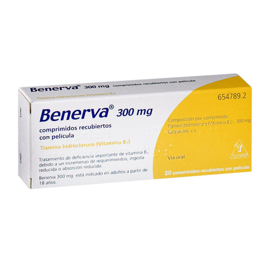 Benerva 300 mg 20 comprimidos