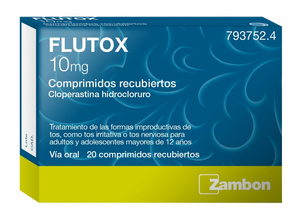 Flutox 10 mg 20 comprimidos masticables