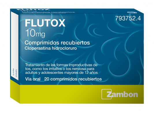 Flutox 10 mg 20 comprimidos masticables