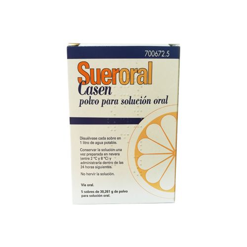 Sueroral Casen 5 sobres polvo