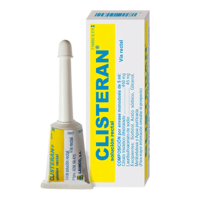 Clisteran solución rectal 1 enema 5 ml