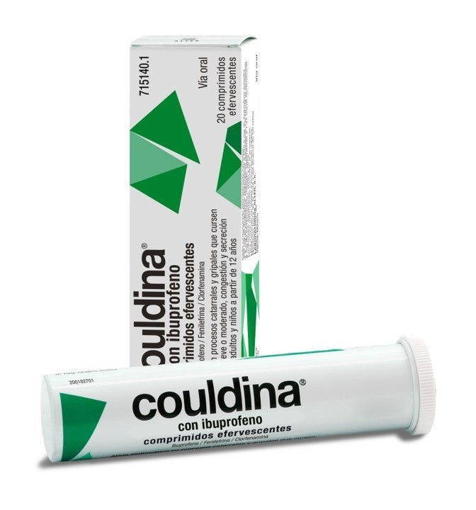 Couldina con Ibuprofeno 20 Comprimidos Efervescentes