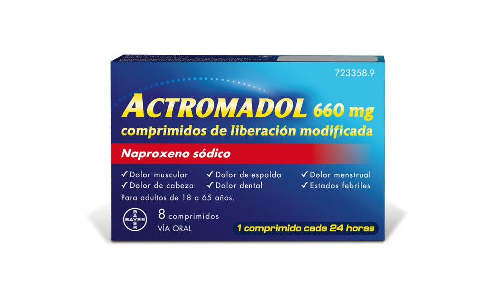 Actromadol 660 mg comprimidos de naproxeno Actromadol 660 mg 8 comprimidos naproxeno