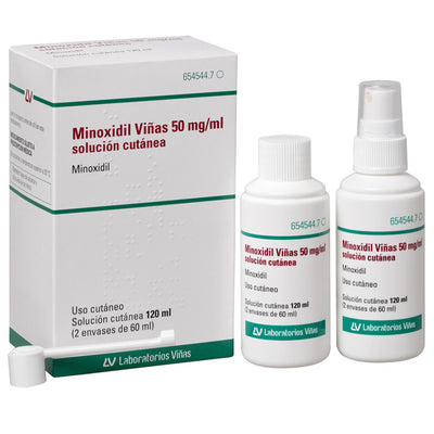 Minoxidil Viñas 50 Mg/Ml Solucion Cutanea 2 Frascos 60 Ml