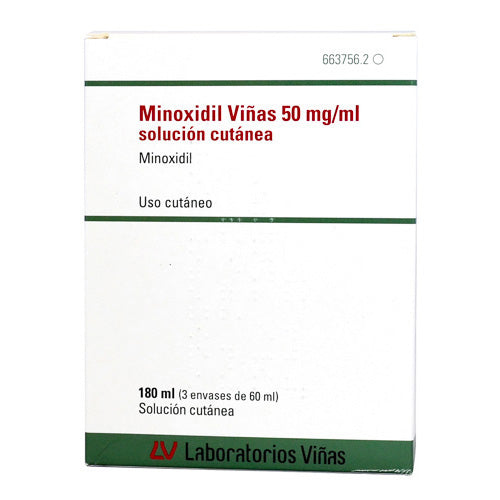 Minoxidil Viñas 50 Mg/Ml Solucion Cutanea 3 Frascos 60 Ml