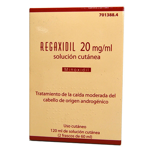 Regaxidil 20 Mg/Ml Solucion Cutanea 2 Frascos 60 Ml