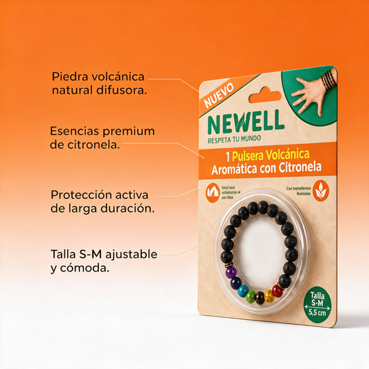 Newell Pulsera Volcánica Aromática Con Citronela