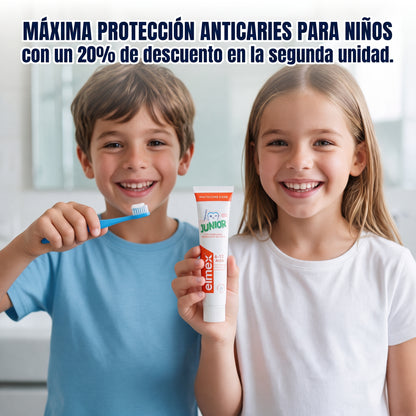 ELMEX Dentífrico Junior DUPLO 75ml 2ª ud 20%