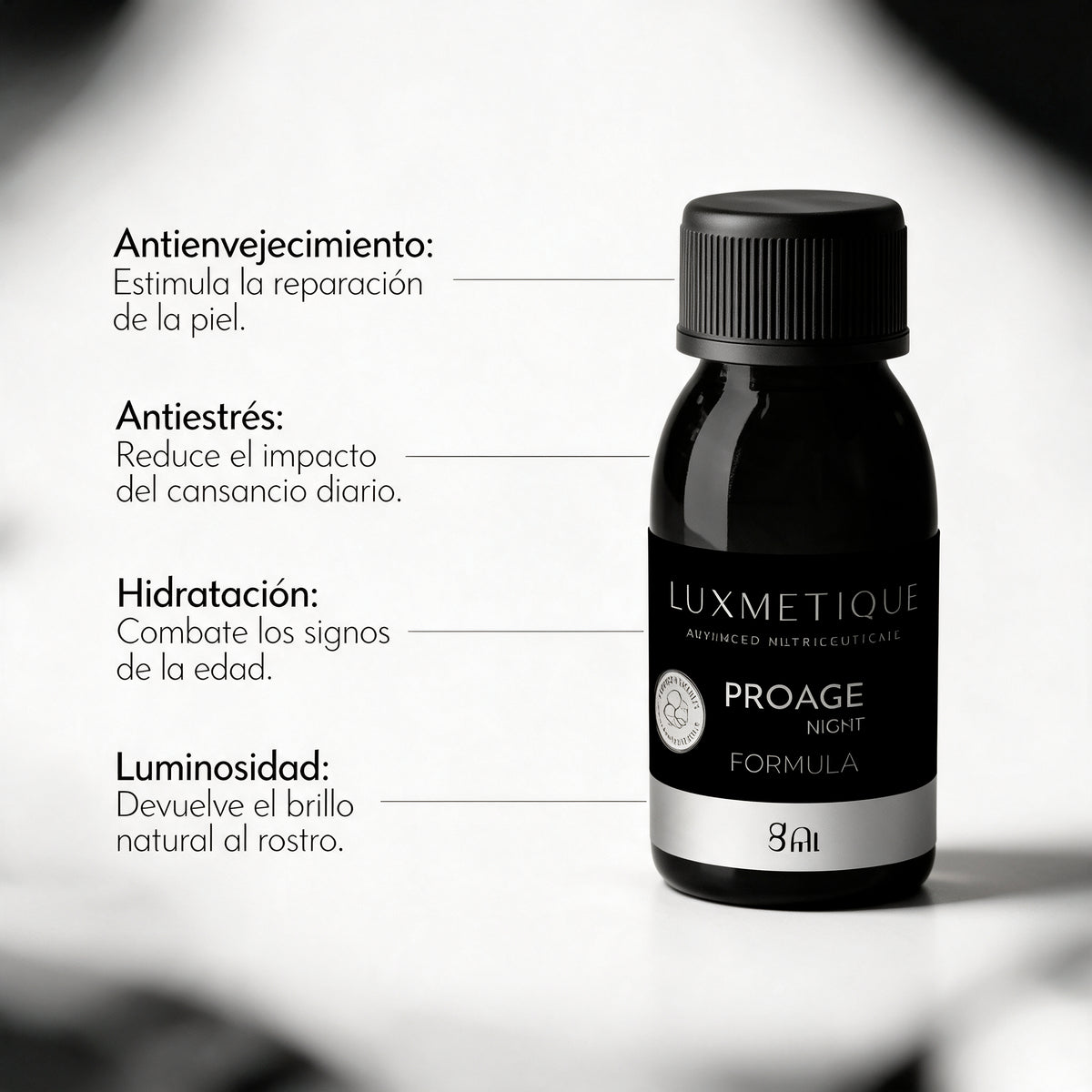 Luxmetique Proage Night Formula 15 viales bebibles x 30 ml