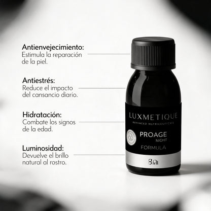 Luxmetique Proage Night Formula 15 viales bebibles x 30 ml