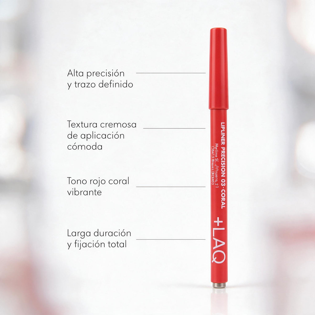 +LAQ COLOURS LIPLINER PRECISION 03 CORAL