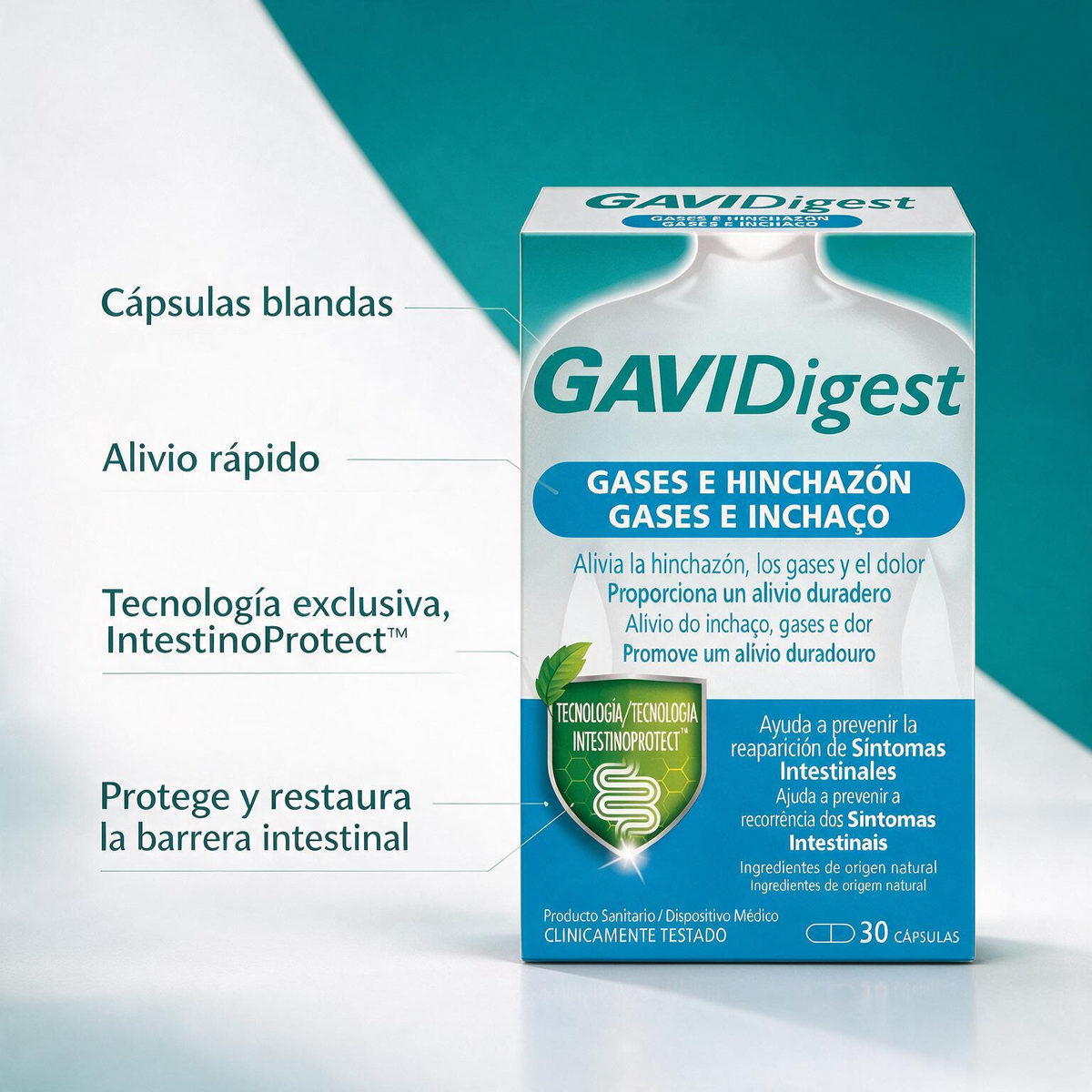 GaviDigest Gases 30 capsulas
