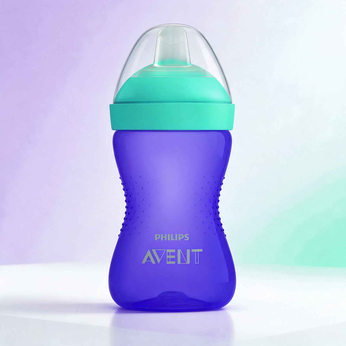 Philips Avent Vaso con boquilla dura +12m - 300ml MORADO
