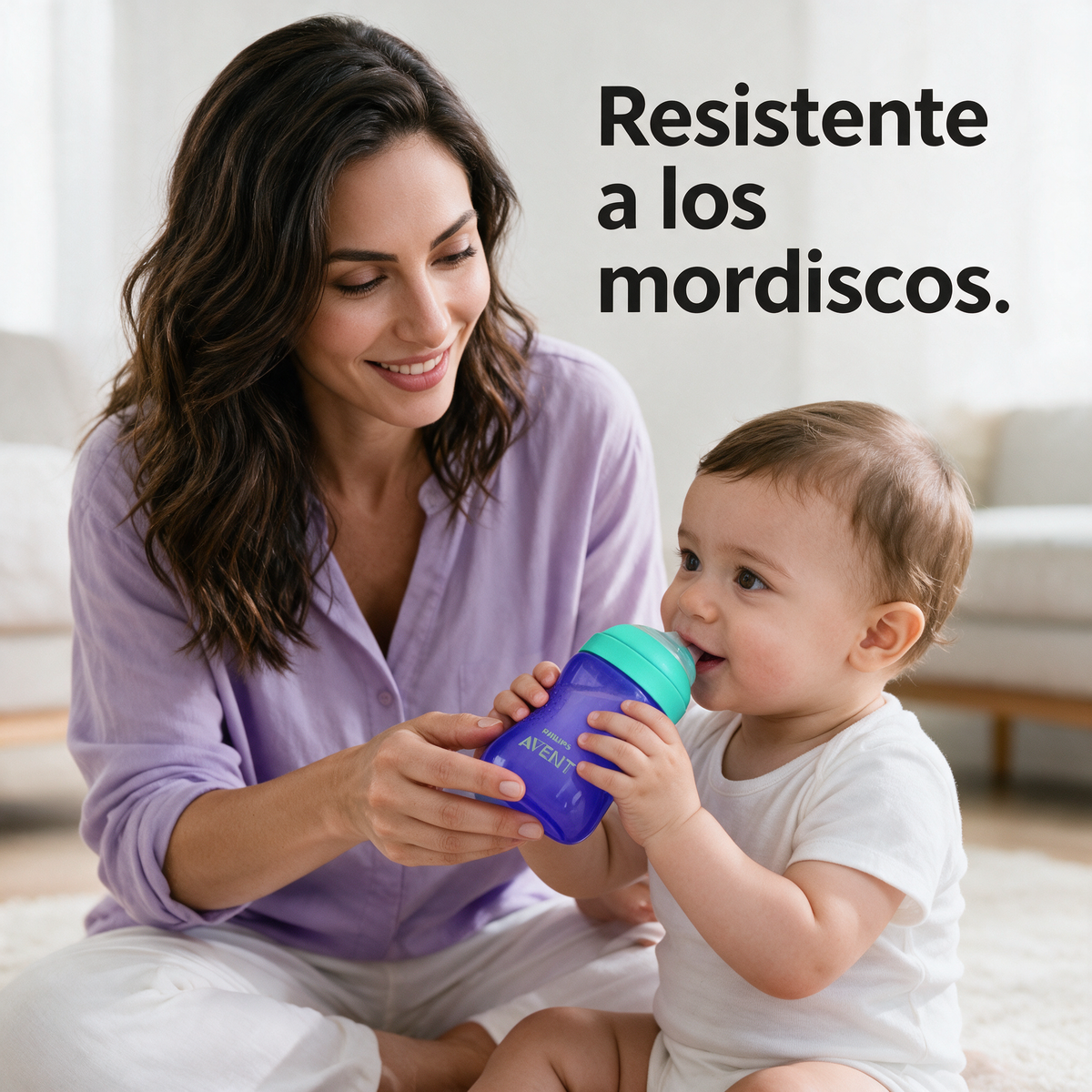 Philips Avent Vaso con boquilla dura +12m - 300ml MORADO