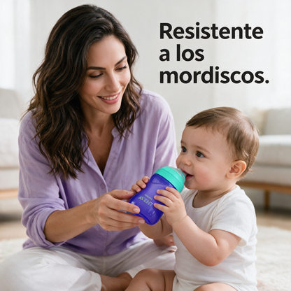 Philips Avent Vaso con boquilla dura +12m - 300ml MORADO