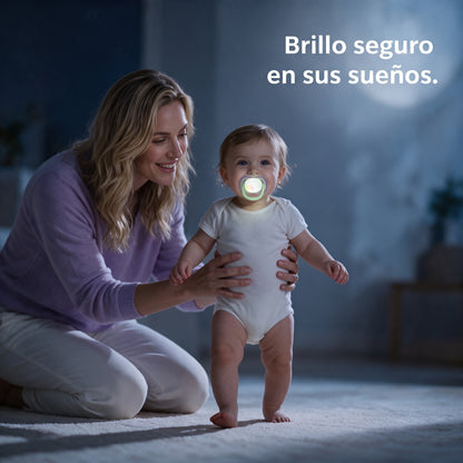 Philips Avent 2 Chupetes UltraAir Nocturno 6-18m niña