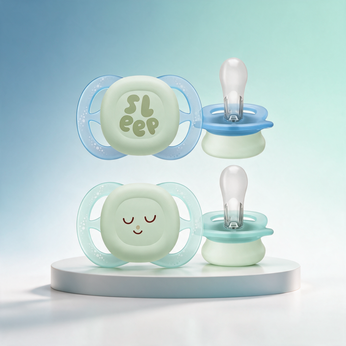 Philips Avent 2 Chupetes UltraStart Nocturno 0-2m niño