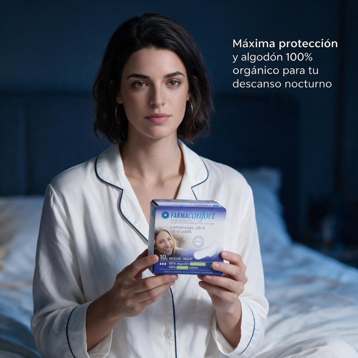 Farmaconfort compresas con alas noches 10 unidades