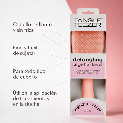 Tangle Teezer Cepillo antienredos Grande pelo mojado Peach Glow