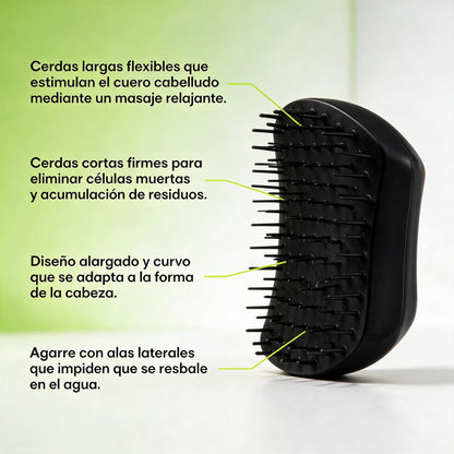 Tangle Teezer cepillo exfoliante Negro
