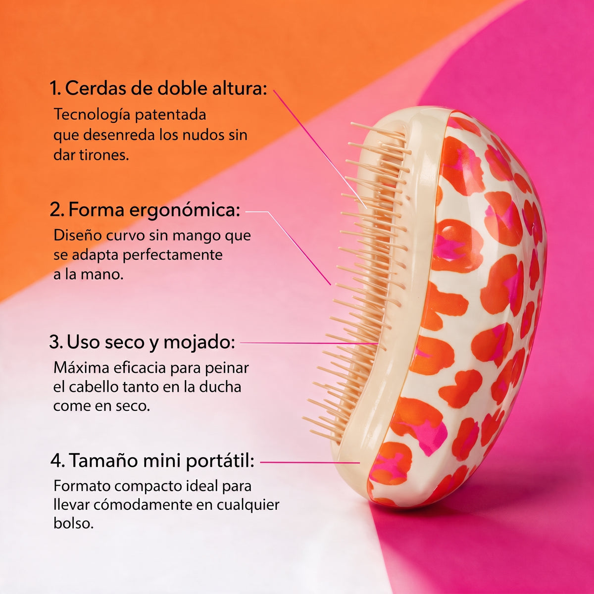 Tangle Teezer Cepillo antienredos Original Mini Leo Orange