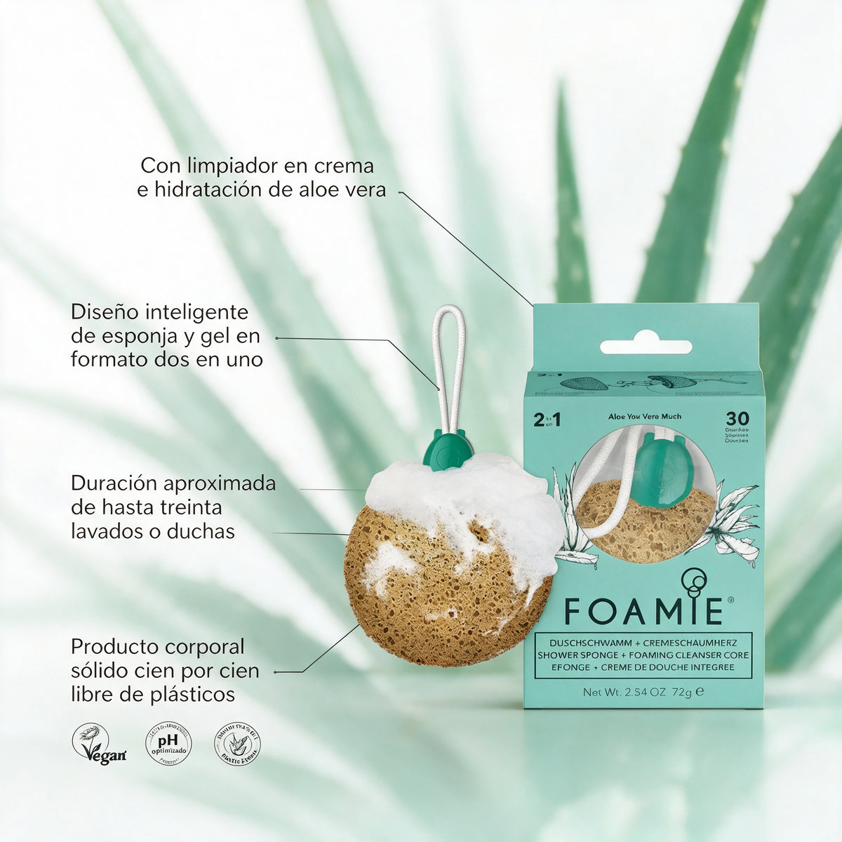 Foamie Esponja Baño Aloe Vera (Aloe You Very Much)