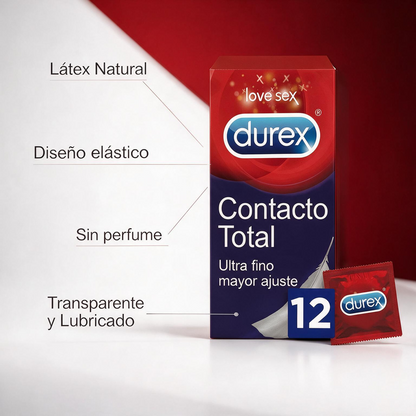 Durex Preservativos Contacto Total 12 Unidades