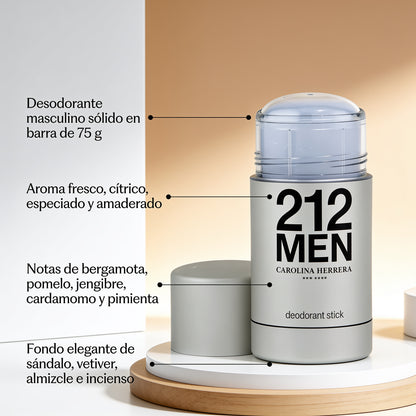 Carolina Herrera 212 Men Desodorante Stick 75g