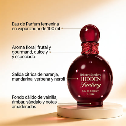 Britney Spears Hidden Fantasy Eau De Perfume Spray 100ml