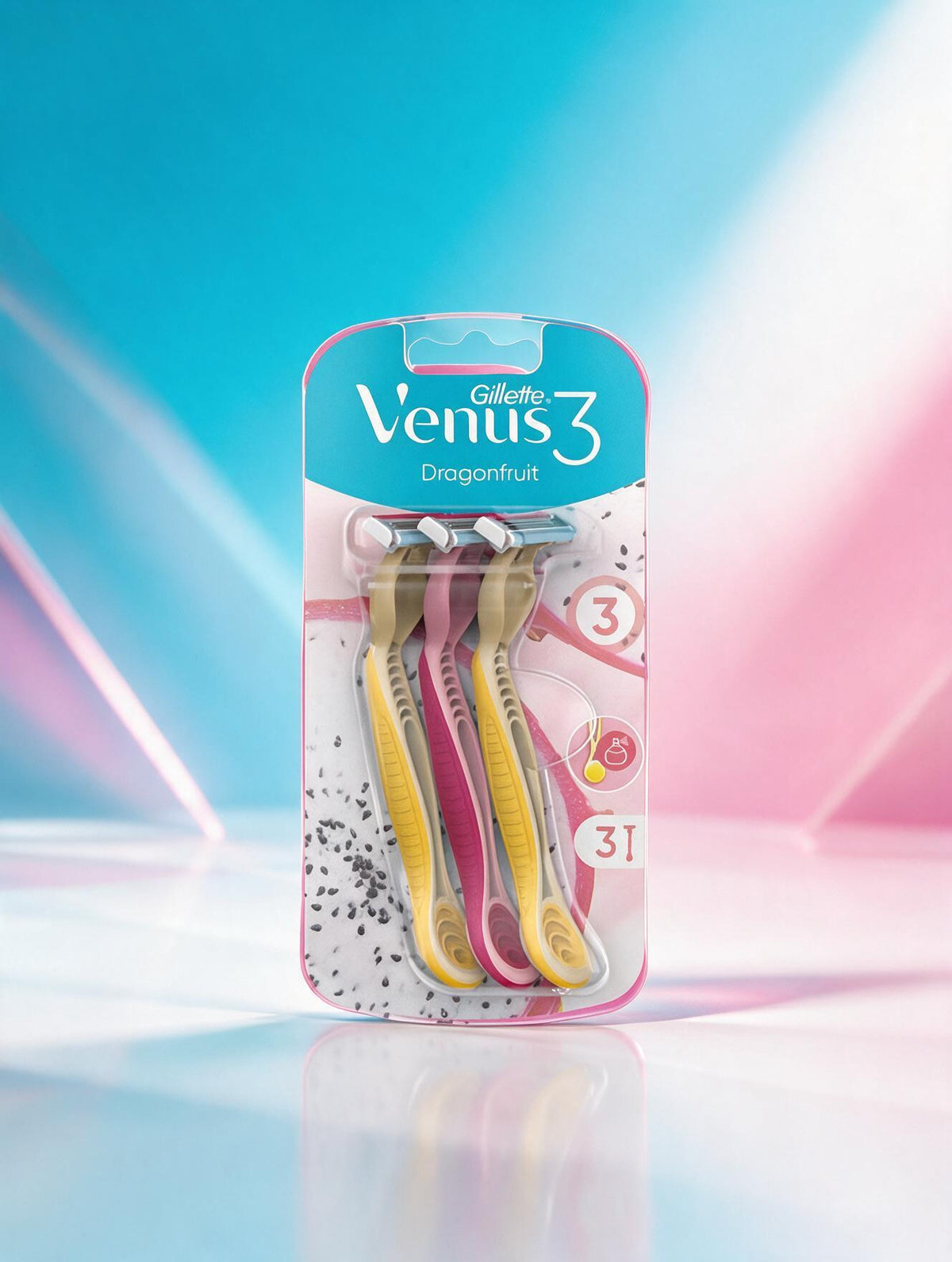 Gillette Maquinilla Desechable Venus 3 dragonfruit 3uds