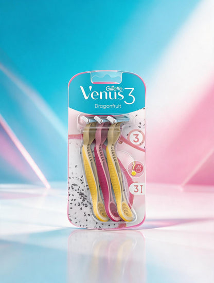 Gillette Maquinilla Desechable Venus 3 dragonfruit 3uds