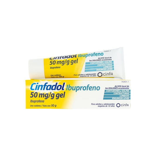 Cinfadol 50 mg/g Ibuprofeno en gel tópico 50 g (antes ibufen)
