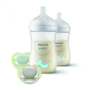 Philips Avent - Vaso verde con pajita 300 ml +12 meses, Set De Biberones