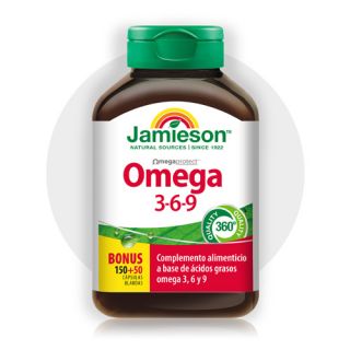 Jamieson Omega 3-6-9 150+50 Cápsulas Blandas