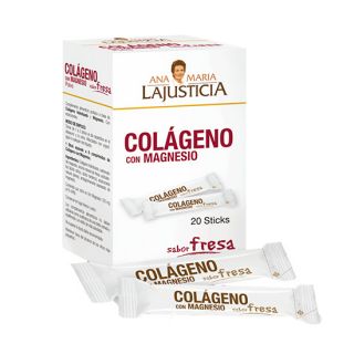 Lajusticia Colageno Con Magnesio Sabor Fresa 20 Sticks