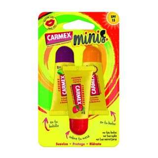 Carmex Minis Triplo Cereza, Piña Y Fresa