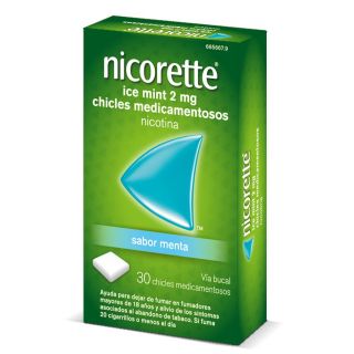 NICORETTE ICE MINT 2 mg 30 CHICLES MEDICAMENTOSOS