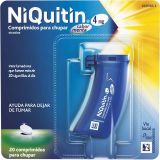 NIQUITIN 4 mg 20 COMPRIMIDOS PARA CHUPAR (SABOR MENTA)