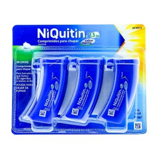 NIQUITIN 1,5 mg 60 COMPRIMIDOS PARA CHUPAR (SABOR MENTA)