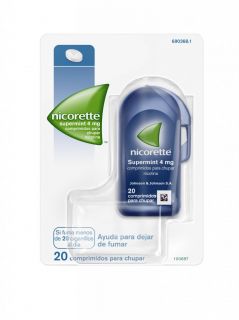 NICORETTE SUPERMINT EFG 4 mg 20 COMPRIMIDOS PARA CHUPAR