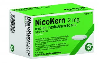 NICOKERN 2 mg 108 CHICLES MEDICAMENTOSOS (SABOR MENTA)