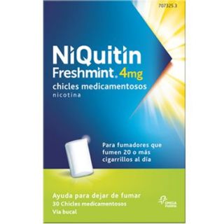 NIQUITIN MINT 4 mg 30 CHICLES MEDICAMENTOSOS